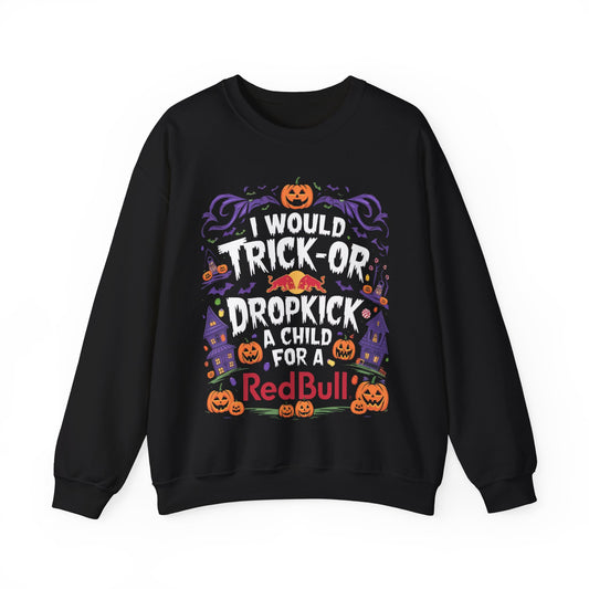 I would Trick and Dropkick a child for a redbull Halloween Sweater