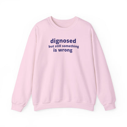 Diagnosed but Still Something is Wrong - Embroidered Sweatshirt