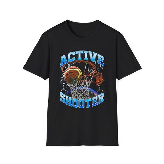 Active Shooter Funny Basketball Gift Meme TShirt