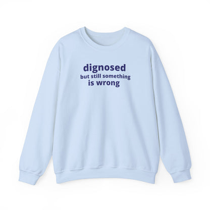 Diagnosed but Still Something is Wrong - Embroidered Sweatshirt