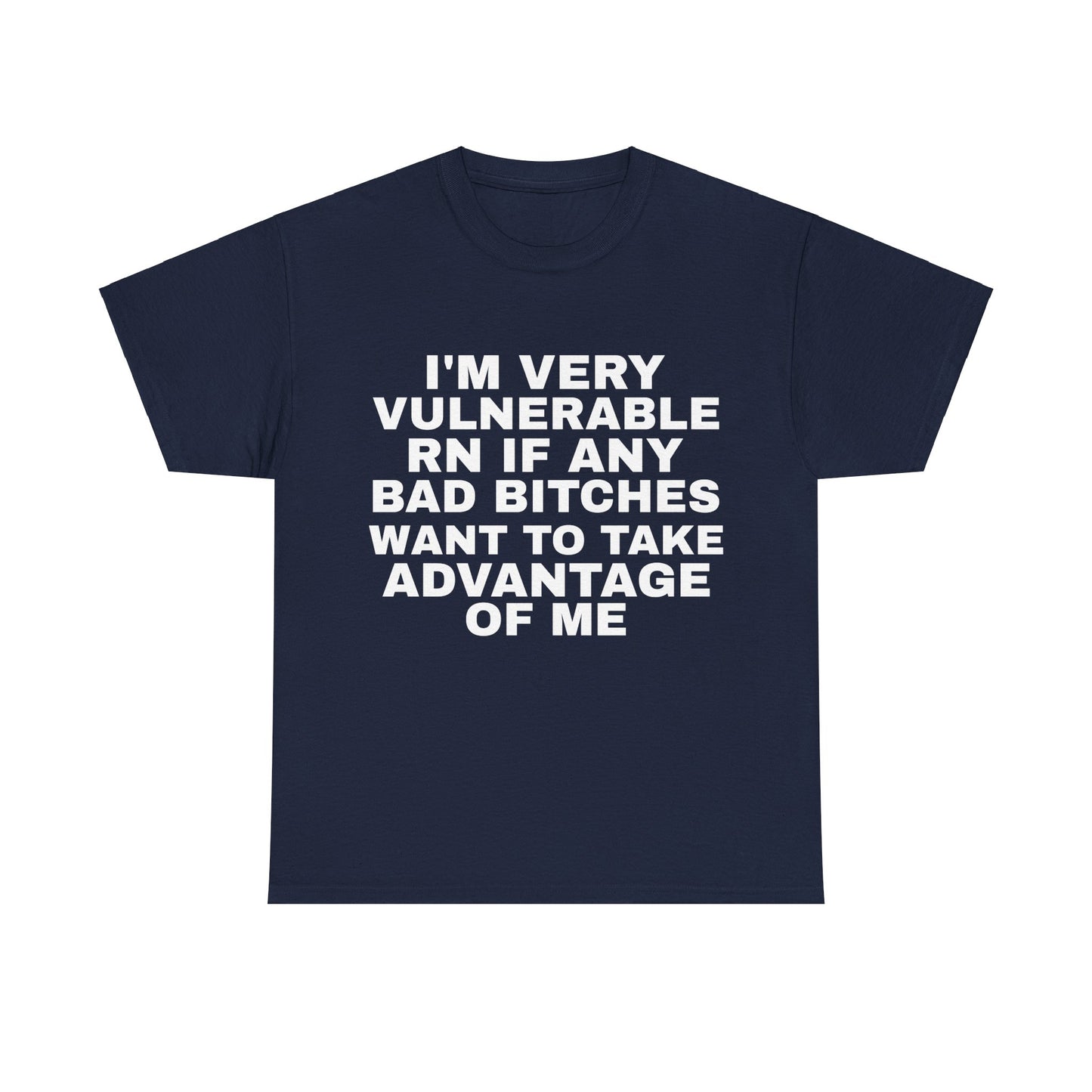 I'm Very Vulnerable Meme Heavy Cotton Tee