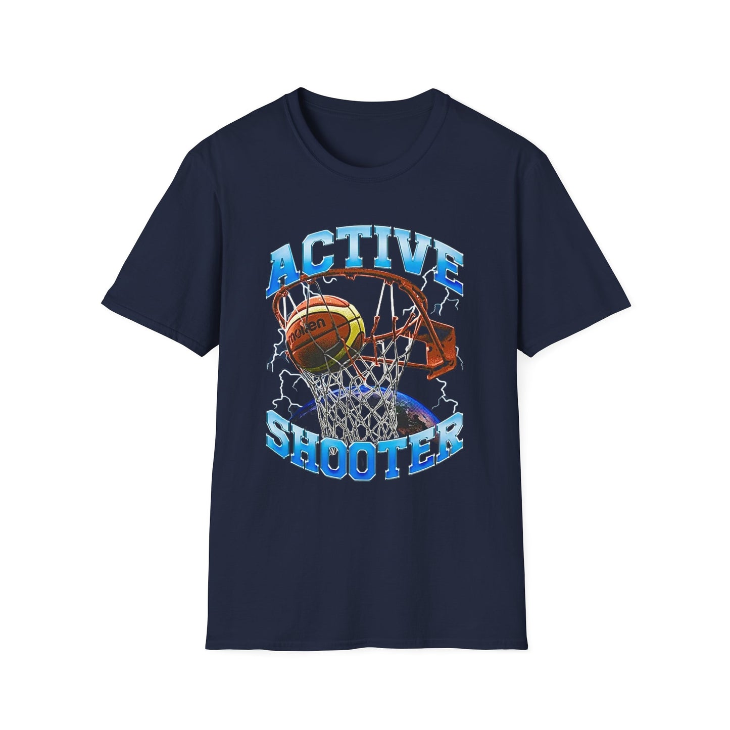 Active Shooter Funny Basketball Gift Meme TShirt