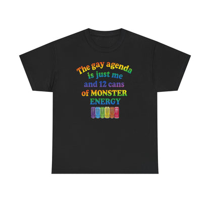 T-Shirt Gay Agenda Meme Unisex Heavy Cotton Tee