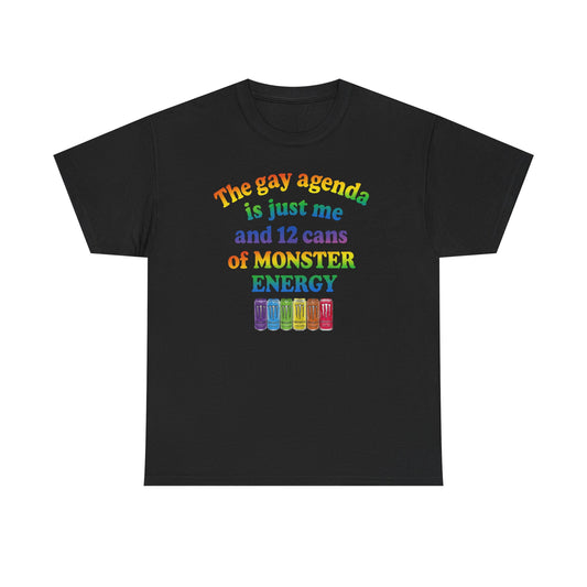 T-Shirt Gay Agenda Meme Unisex Heavy Cotton Tee